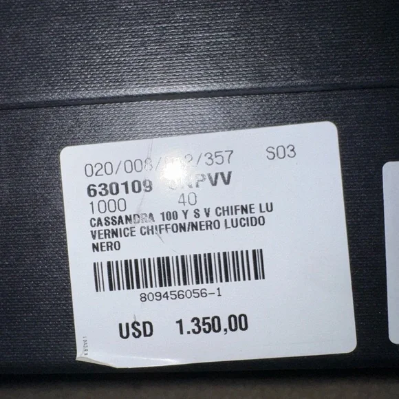 Saint Laurent Black Patent Heels - Picture 3 of 4